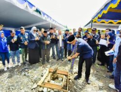 Nurmaya Dewi Hadiri Peletakan Batu Pertama Pembangunan Kantor DPD Partai NasDem Kabupaten Sambas