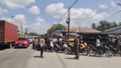 Pengamanan antrean BBM