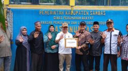 Bupati Satono Resmikan Program Penyediaan Air Minum Masyarakat di Desa Samustida