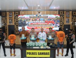 Ungkap Kasus Narkotika dengan Barang Bukti 11,67 Kg Sabu, Polisi Tangkap Dua Pemuda di Tebas dan Paloh