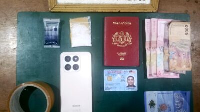Bawa 9,2 Gram Sabu, Satreskrim Polres Sambas Tangkap WNA Malaysia di Kawasan Aruk