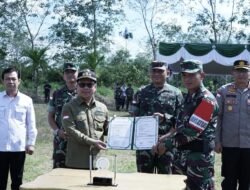 Bupati Satono Apresiasi Pelaksanaan TMMD Ke-119 di Desa Mekar Jaya