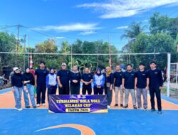 Sebanyak 68 Tim Voli Putra dan Putri Ikuti Turnamen Bola Voli Selakau Cup di Desa Sungai Rusa